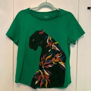Anthropologie by William Santiago panther graphic tee size Large